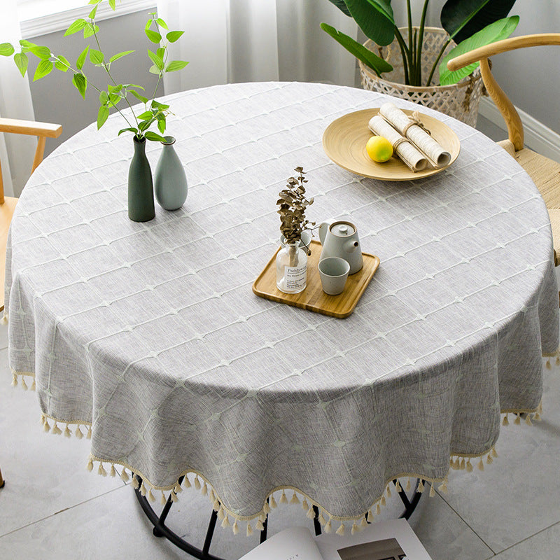 Chic Round Waterproof Tablecloth