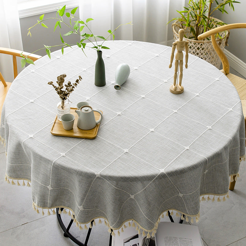 Chic Round Waterproof Tablecloth