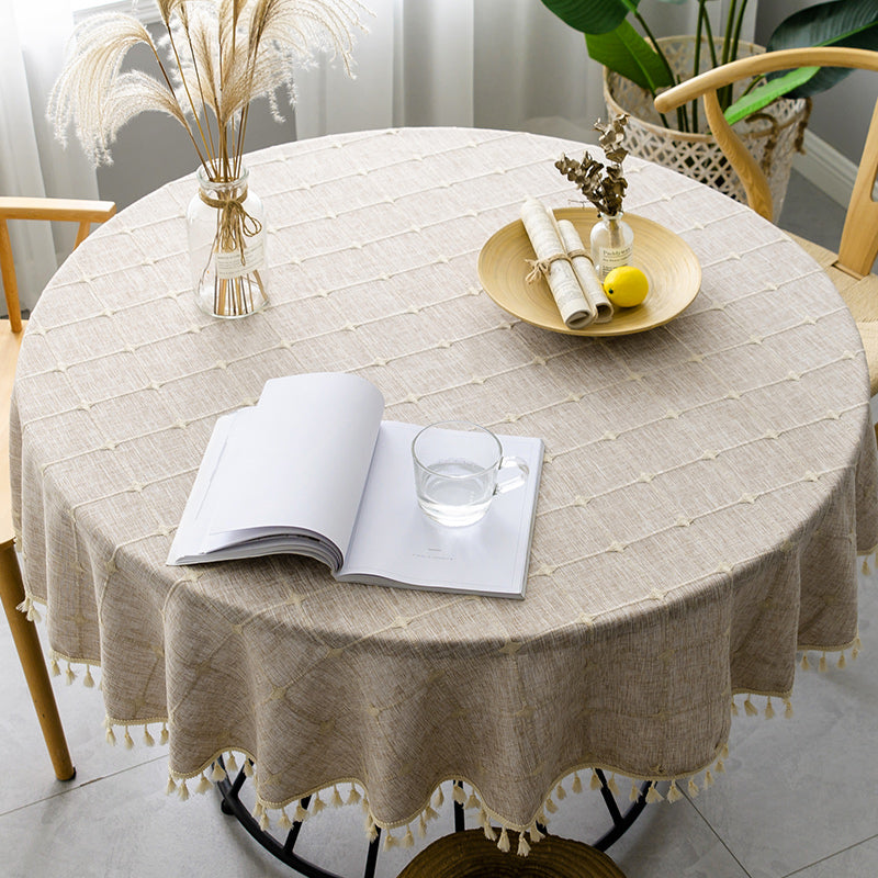 Chic Round Waterproof Tablecloth