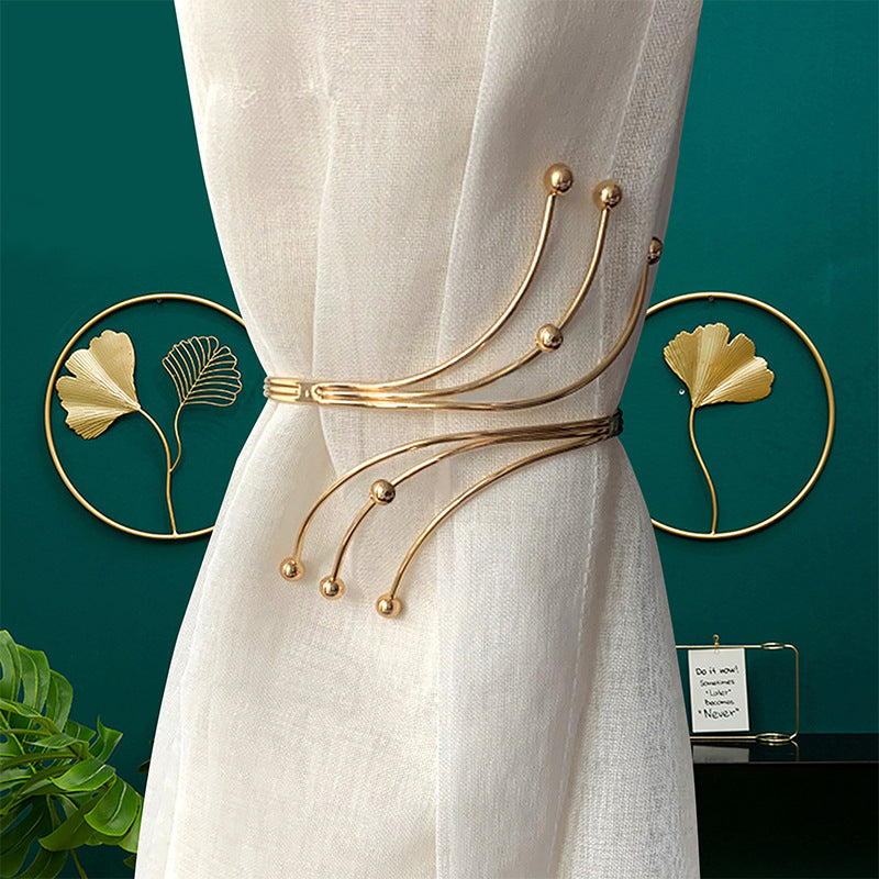 Chic No-Drill Curtain Clasps