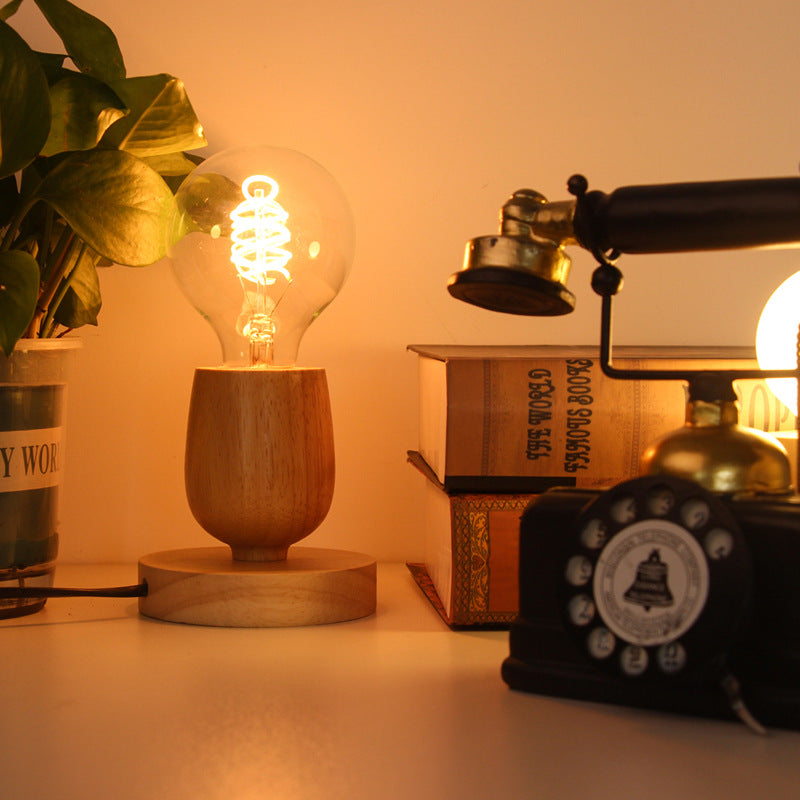Cozy Glow Wooden Night Lamp Base