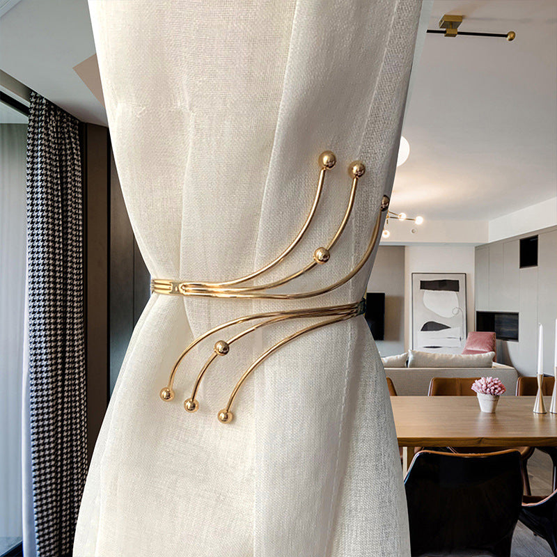 Chic No-Drill Curtain Clasps