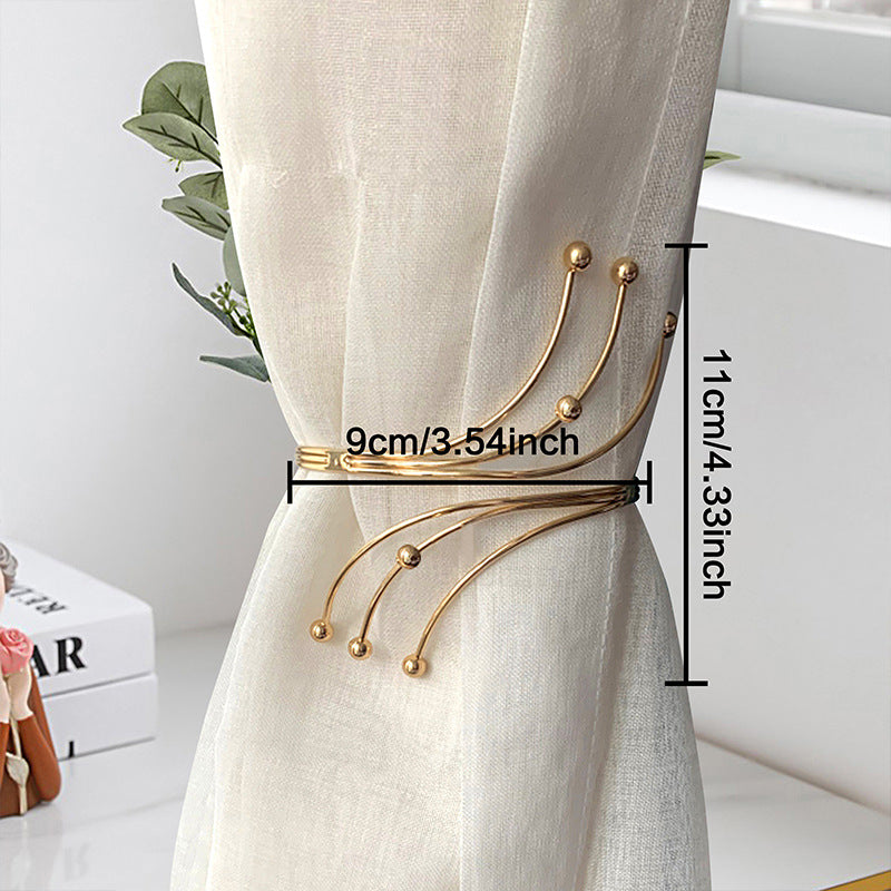 Chic No-Drill Curtain Clasps