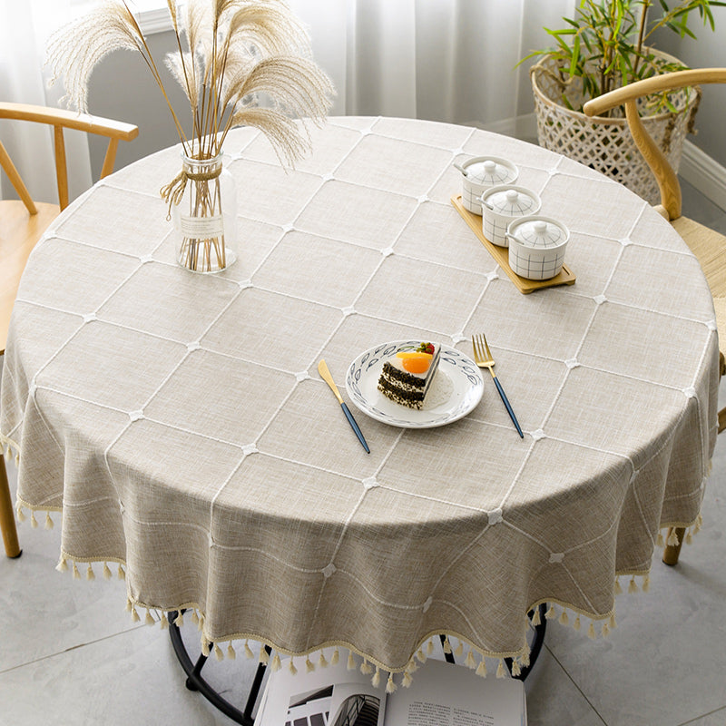 Chic Round Waterproof Tablecloth
