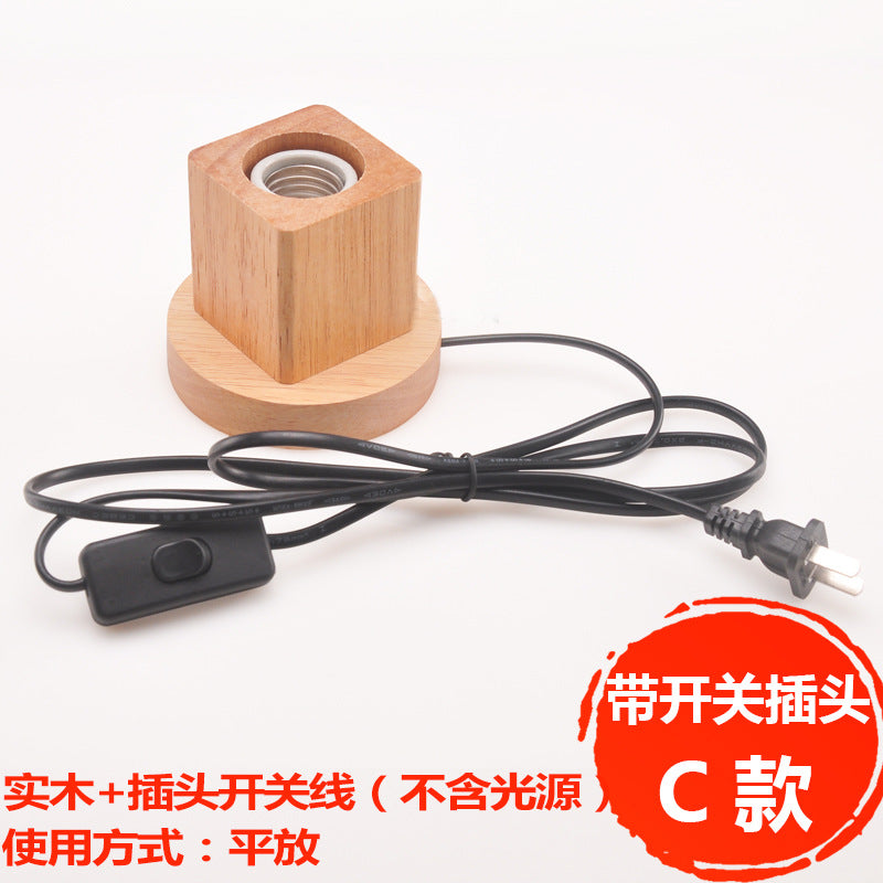 Cozy Glow Wooden Night Lamp Base
