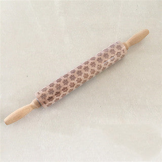 Holiday Cookie Carver Rolling Pin