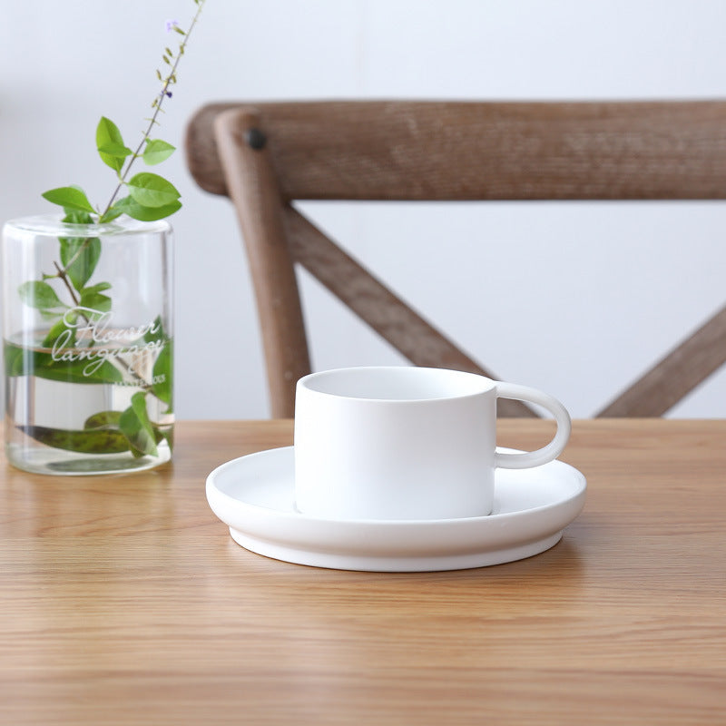 Elegant Tulip Ceramic Cup Set, 200ml