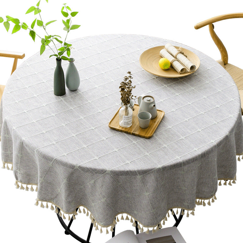 Chic Round Waterproof Tablecloth