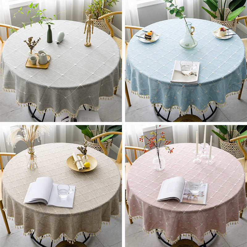 Chic Round Waterproof Tablecloth