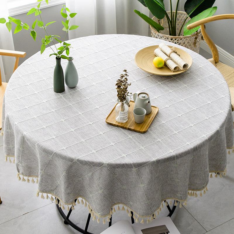 Chic Round Waterproof Tablecloth