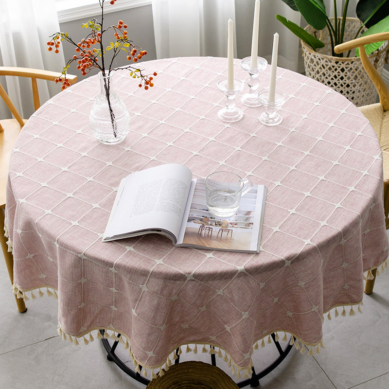 Chic Round Waterproof Tablecloth