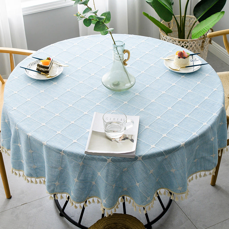 Chic Round Waterproof Tablecloth