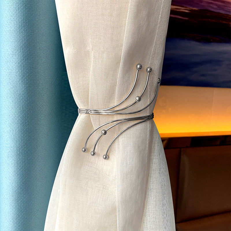 Chic No-Drill Curtain Clasps
